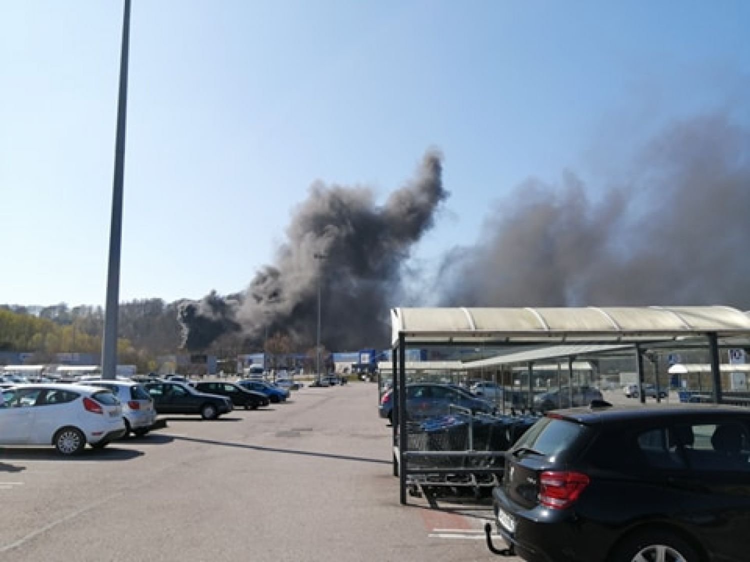Betting : Incendie sur un site de recyclage
