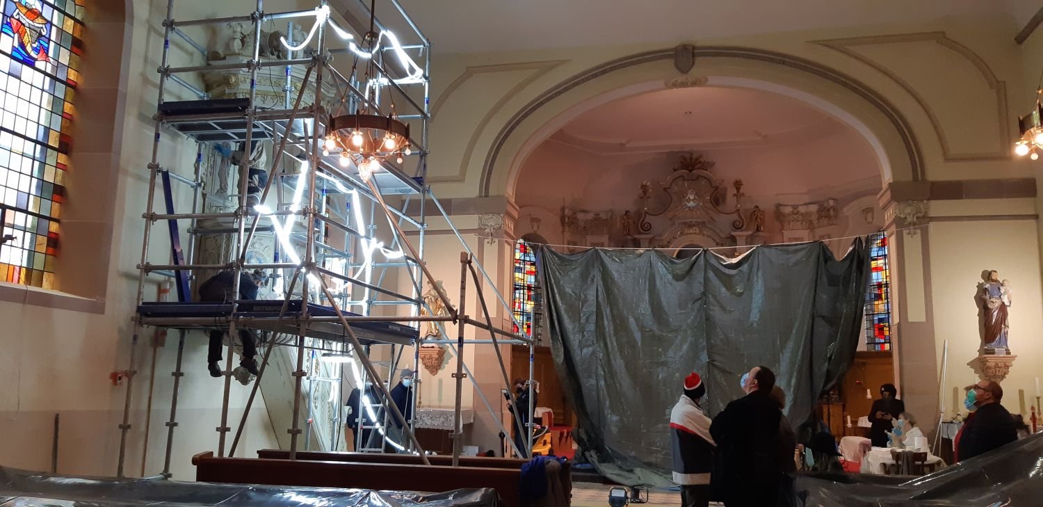 L’Église de Rimling fait peau neuve<br />
<br />