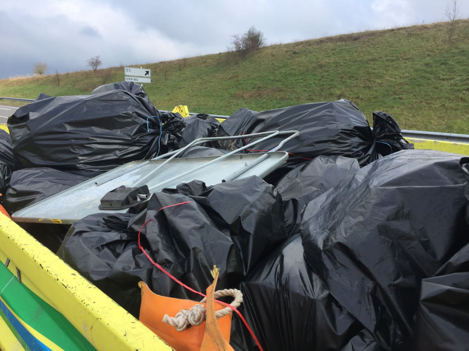 Les déchets au bord des routes en Moselle <br />
se comptent en plusieurs dizaines de tonnes