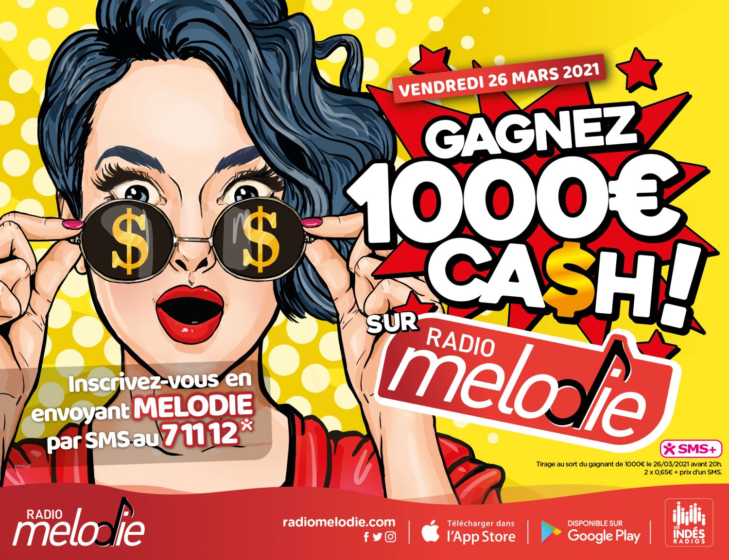 Ce vendredi : <br />
GAGNEZ <br />
1000€ CASH !