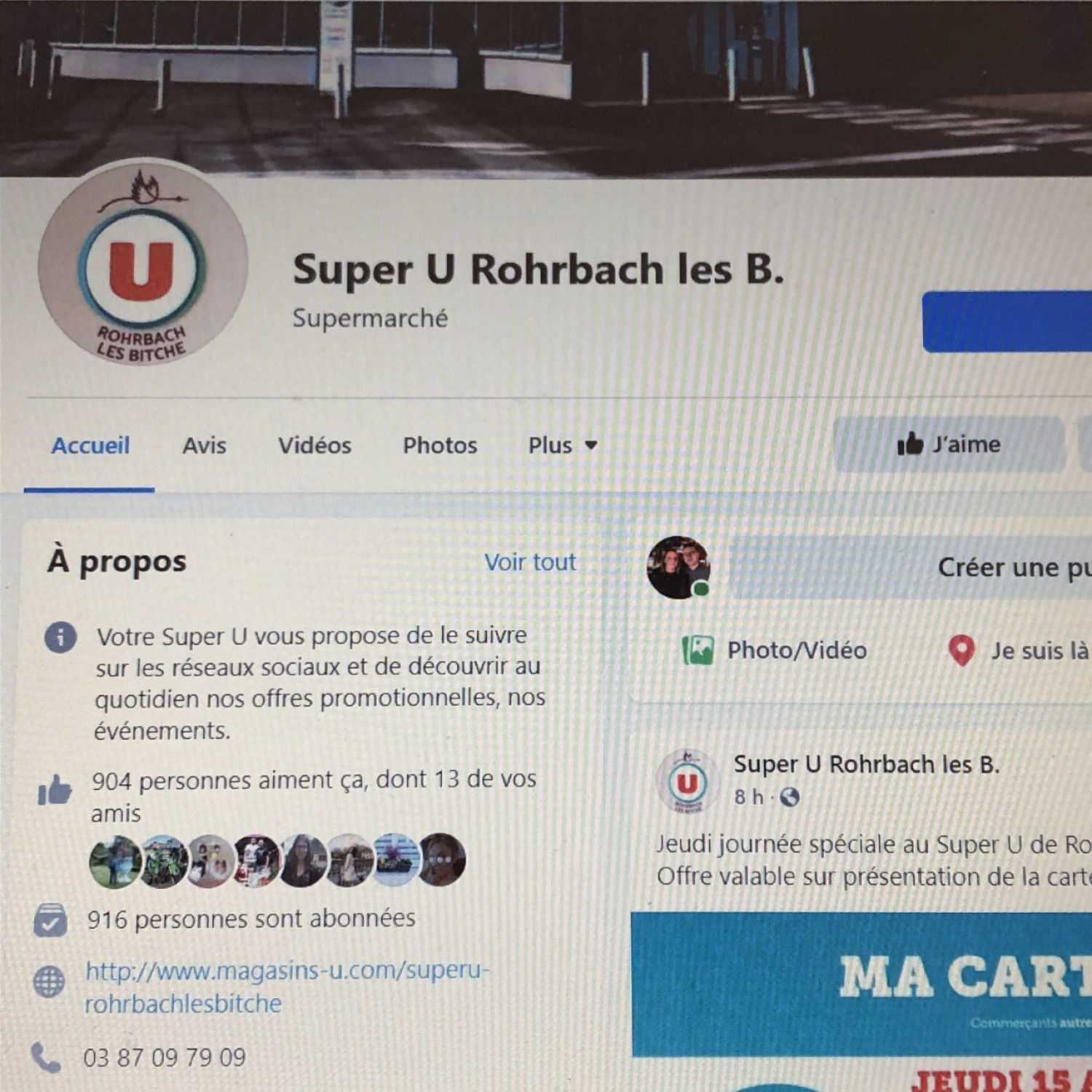 Facebook et Bitche : le problème n'est pas réglé pour le Super U de Rohrbach-lès-Bitche