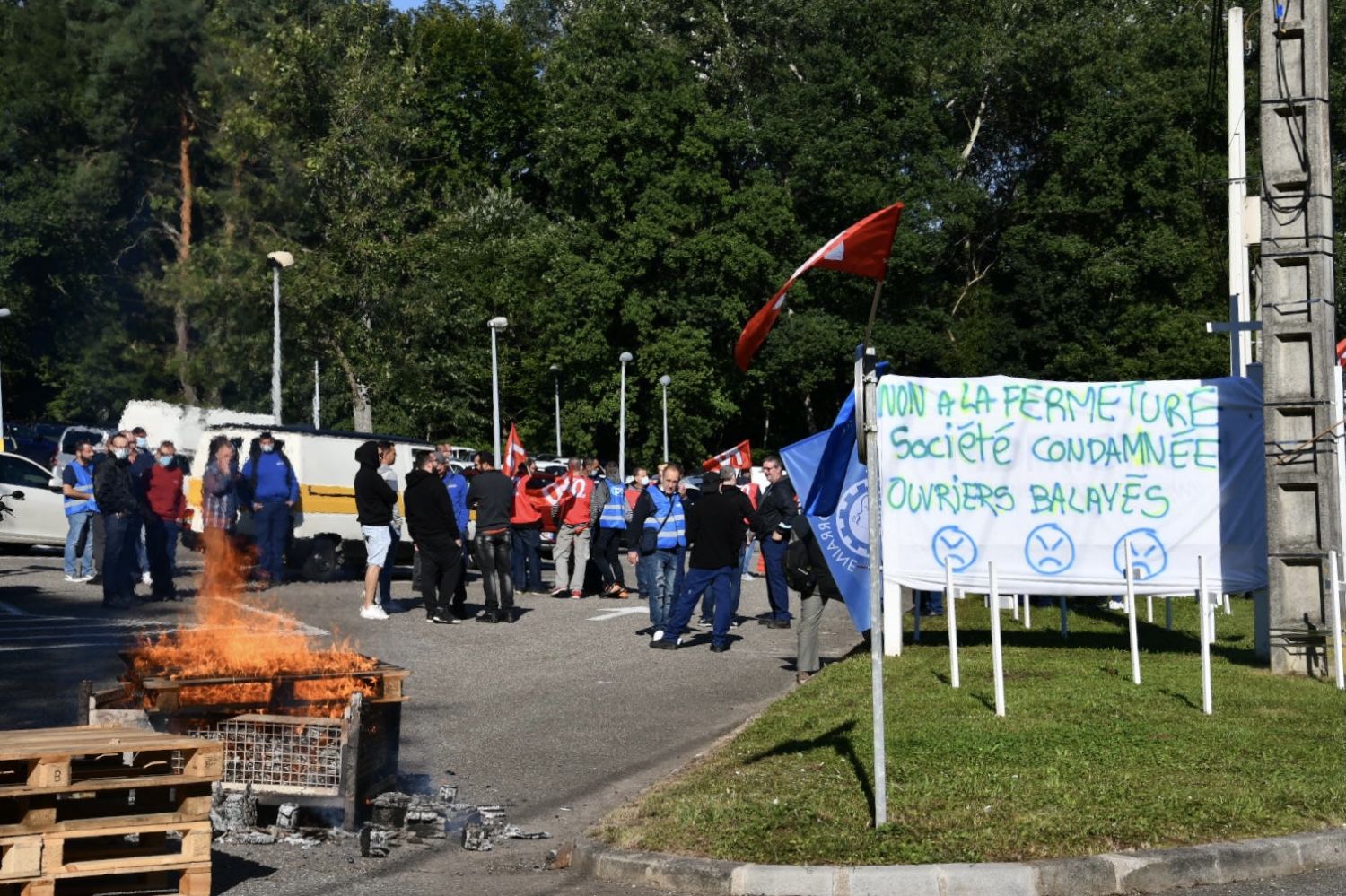 Creutzwald : les salariés de TMD Friction en grève après l'annonce de fermeture en mars 2022