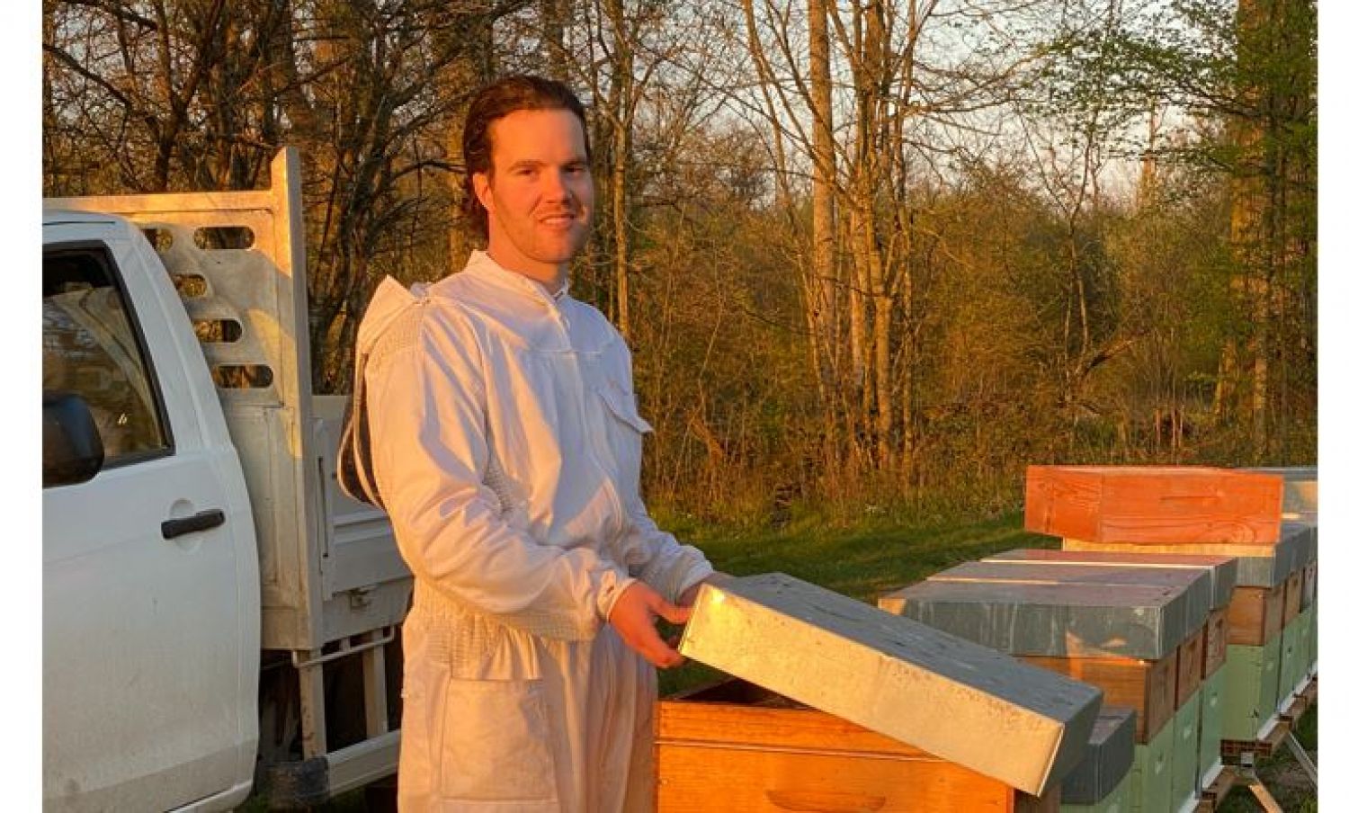 Dieuze : les abeilles et le miel <br />
font le bonheur de l'apiculteur Jordan Thomas 