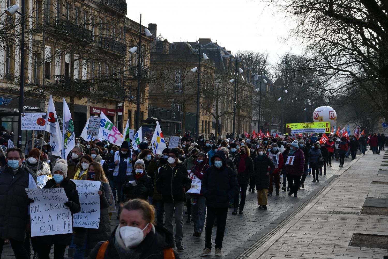 Protocole sanitaire : le ras-le-bol des enseignants mobilisés à Metz