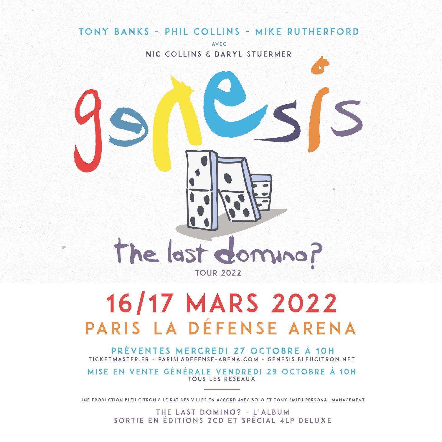 Gagnez vos places pour le concert de Genesis !