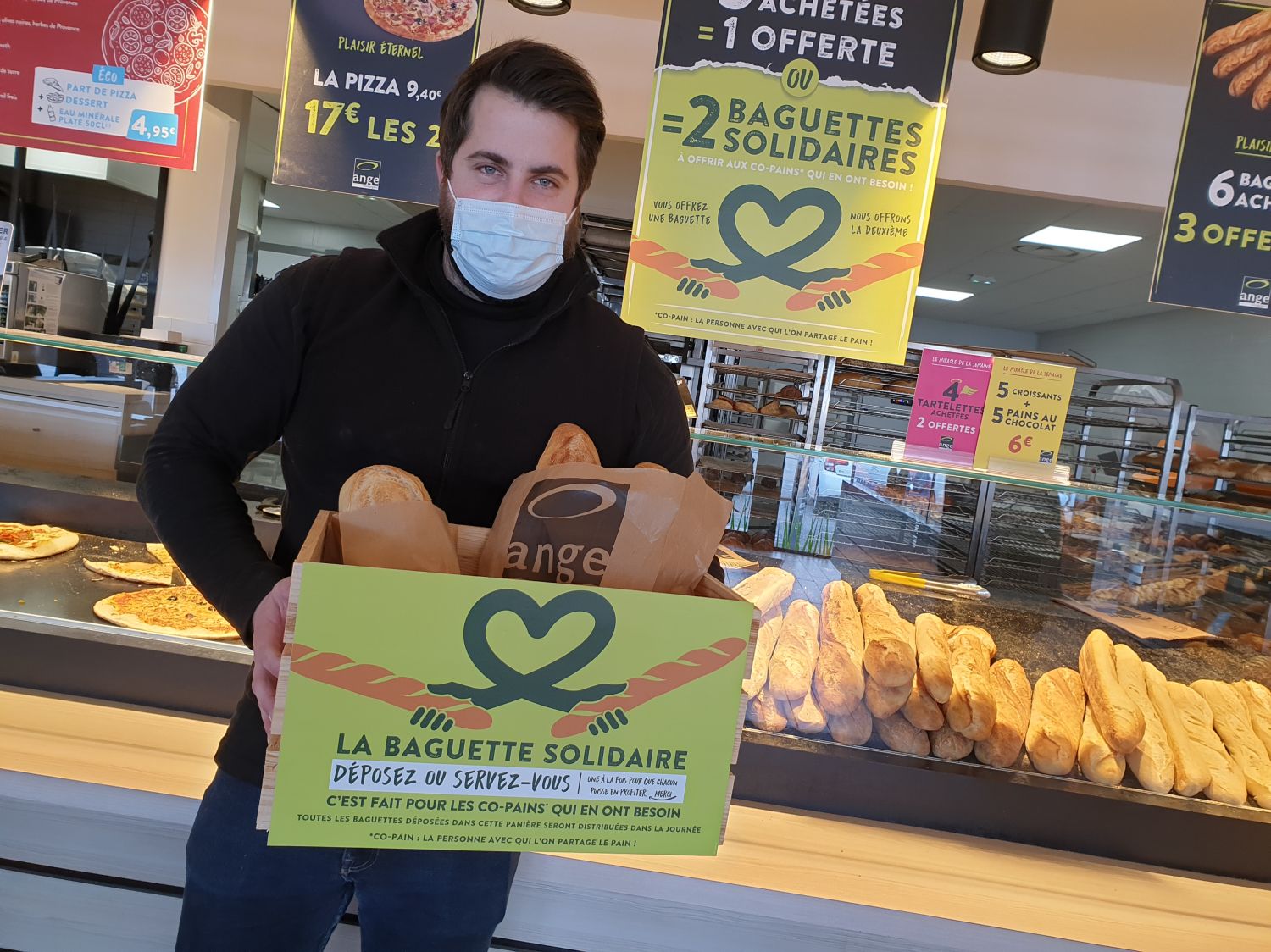 Opération ''baguette solidaire'' dans les boulangeries Ange