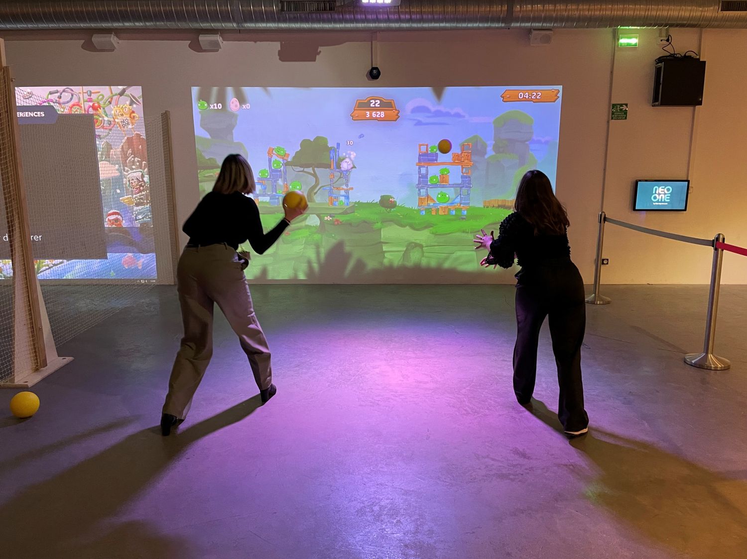 Un mur digital et une plaine de jeux pour enfants viennent d'arriver au B'FUN Park