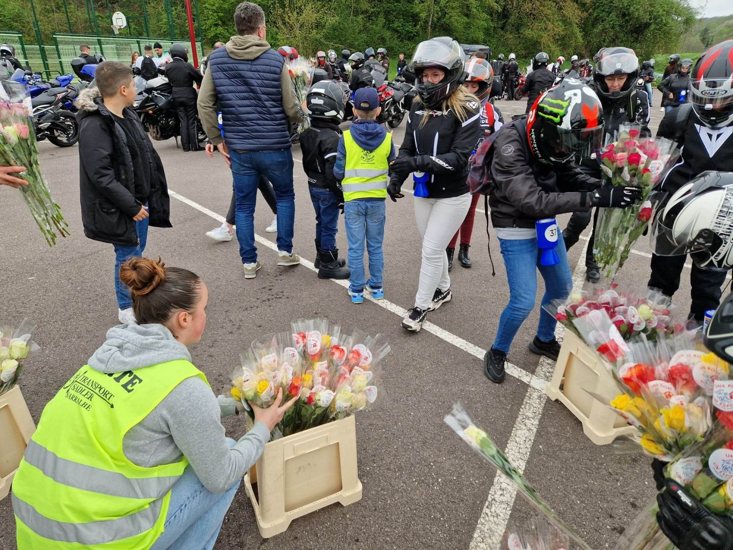 230 motards mobilisés pour la 14ème édition d'Une Rose un Espoir dans le secteur de Woustviller