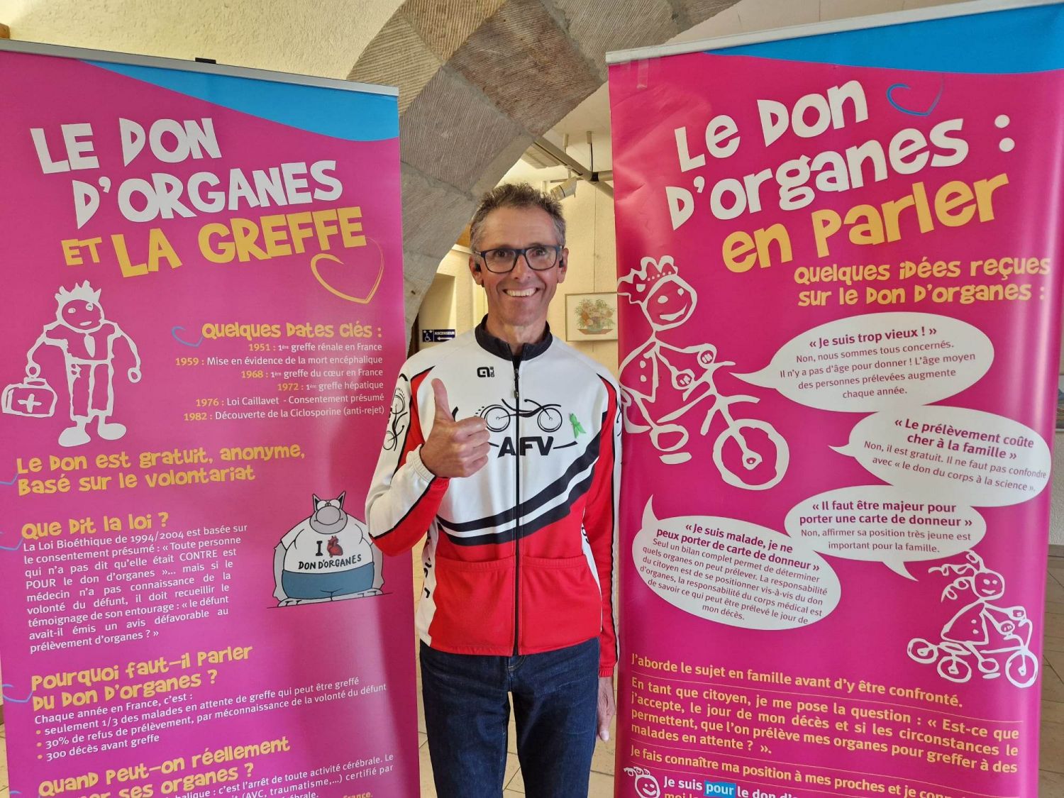Un tour de France à vélo pour sensibiliser sur le don d’organes, c’est l’ambition de Gilbert Guillerm 