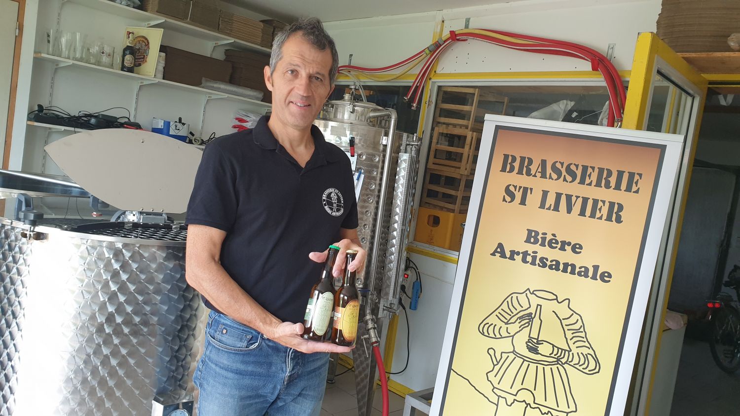 Amateur de bière, Livier Gérard, a créé sa petite brasserie artisanale