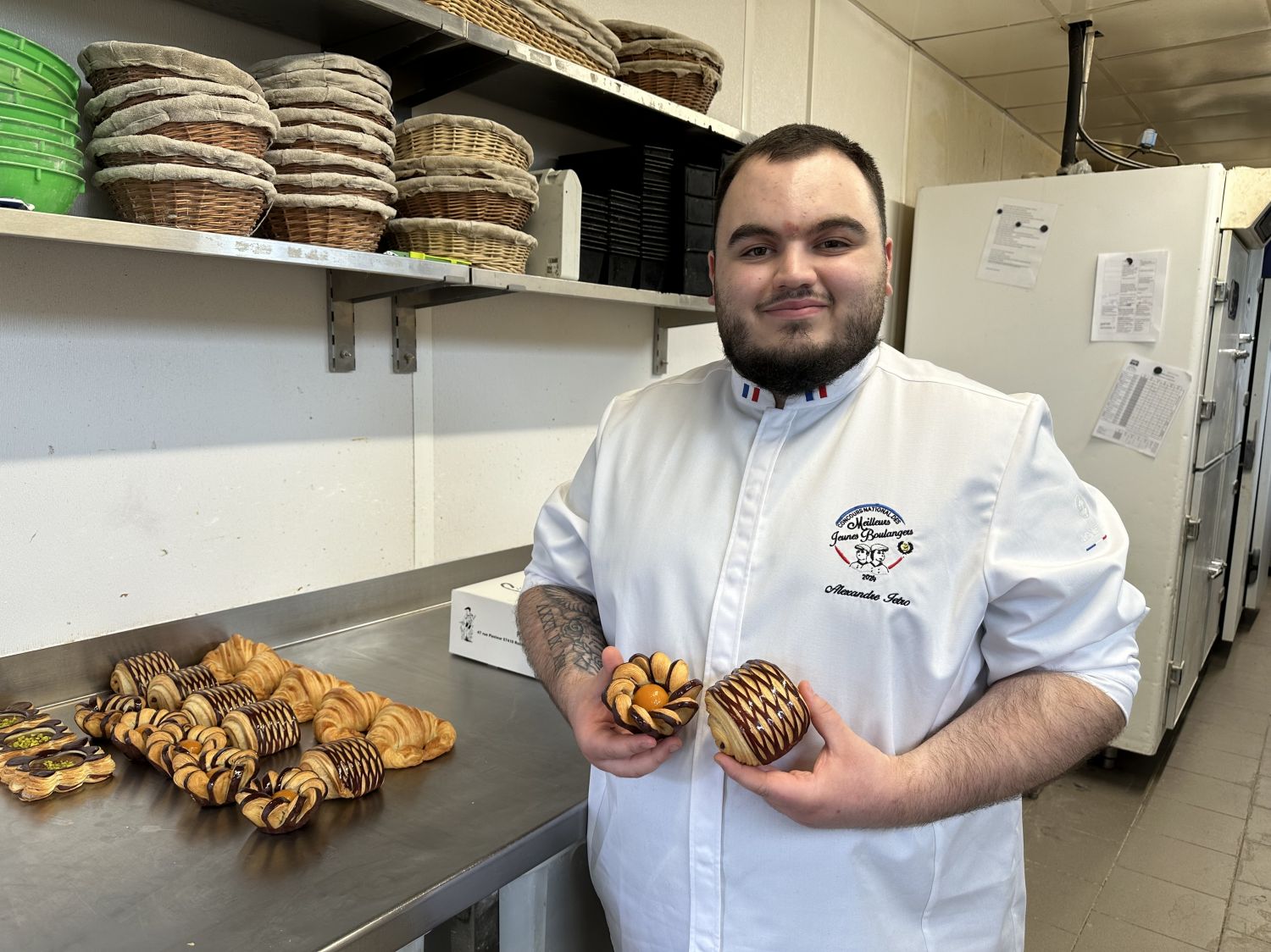 Déjà ''Meilleur Jeune Boulanger de France'', Alexandre Ieto vise la coupe de France des écoles de boulangerie