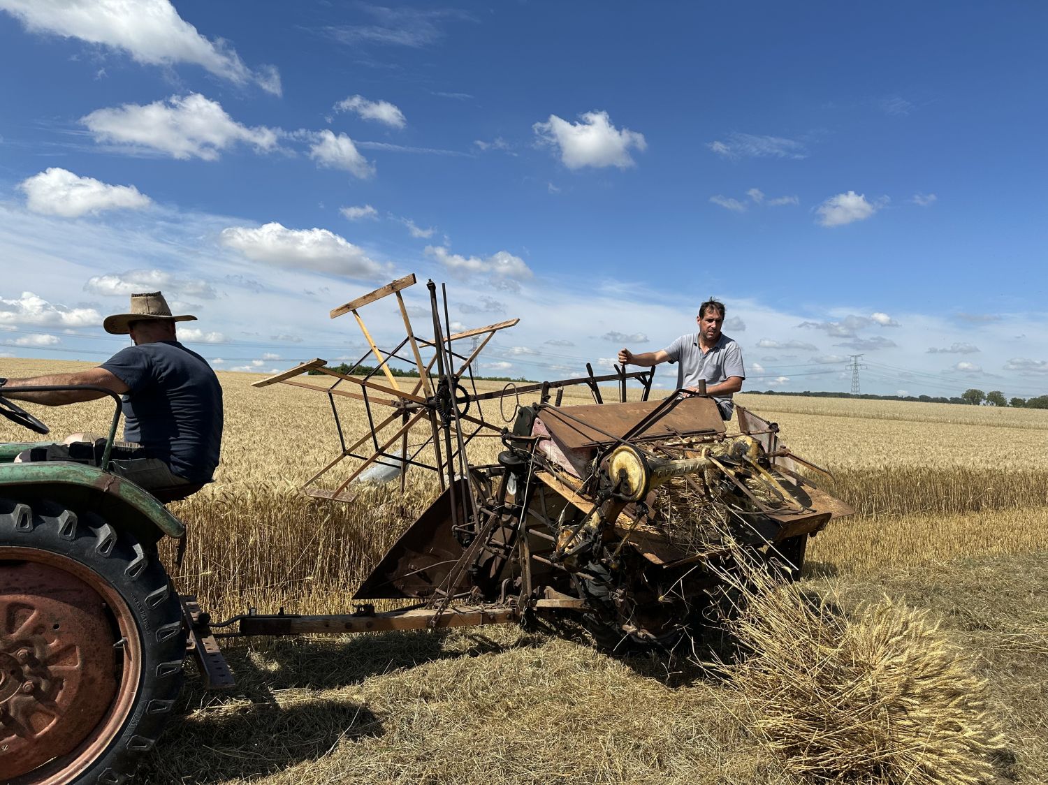 Des techniques agricoles d'un autre temps à la fête du battage