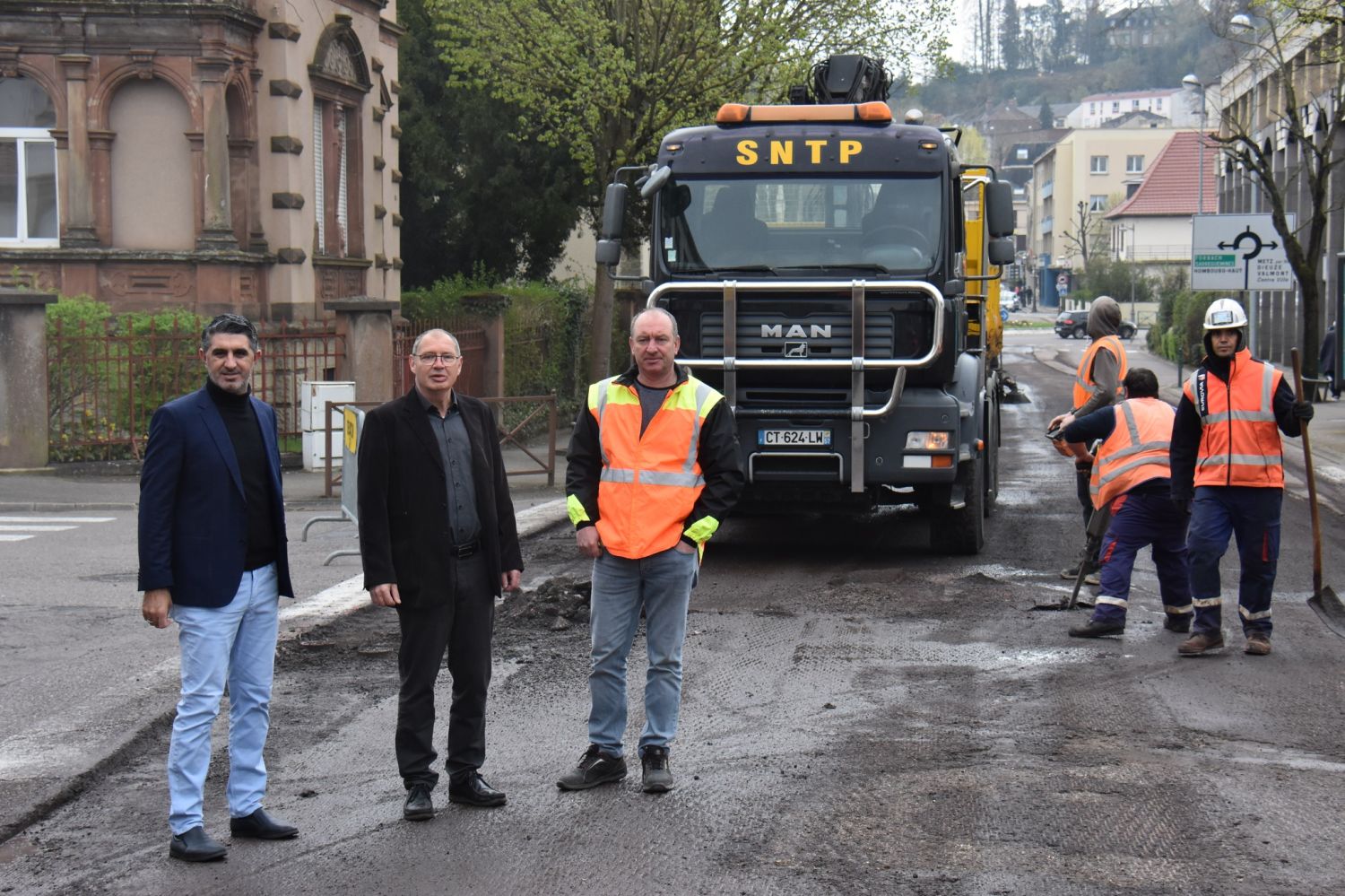 Des travaux pour améliorer la sécurité ont lieu dans le centre-ville de Saint-Avold