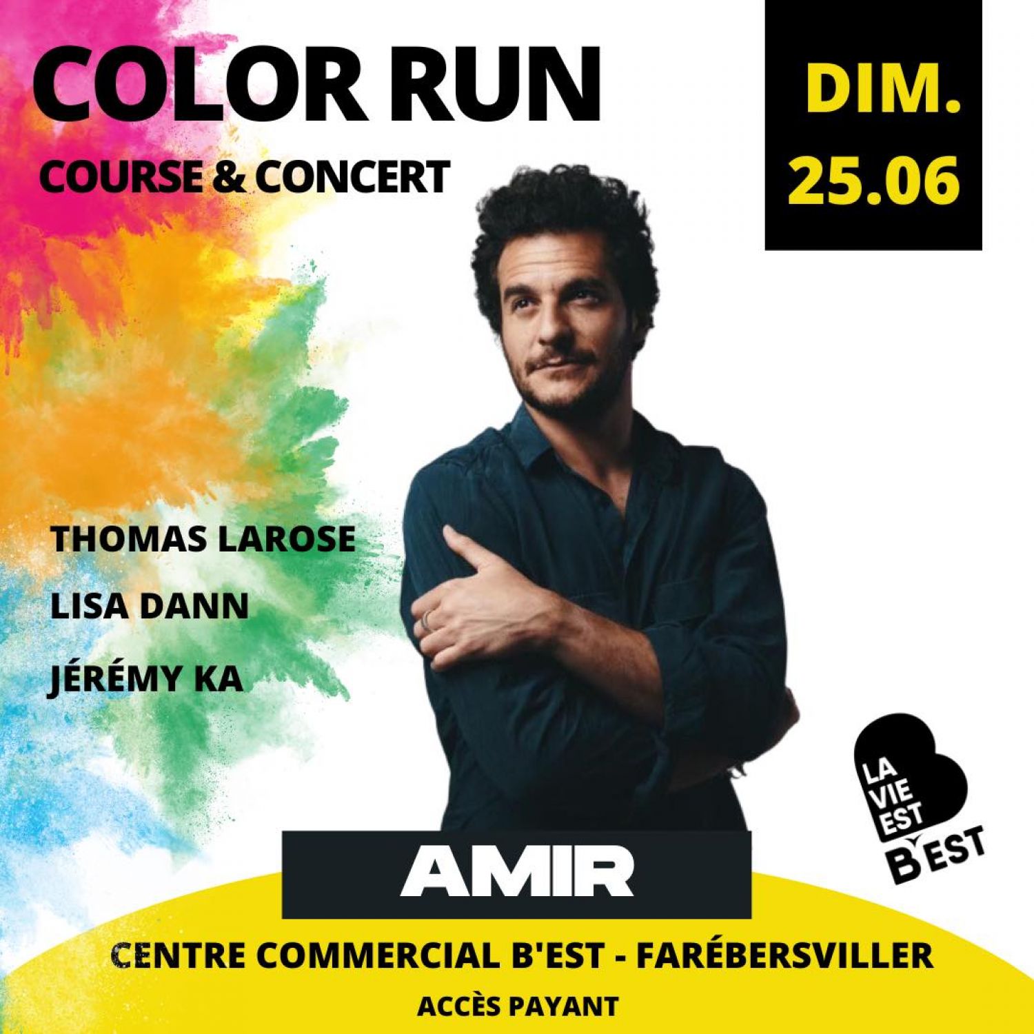 A la fin du mois de juin, le centre commercial B’Est organise à nouveau sa « Color run »