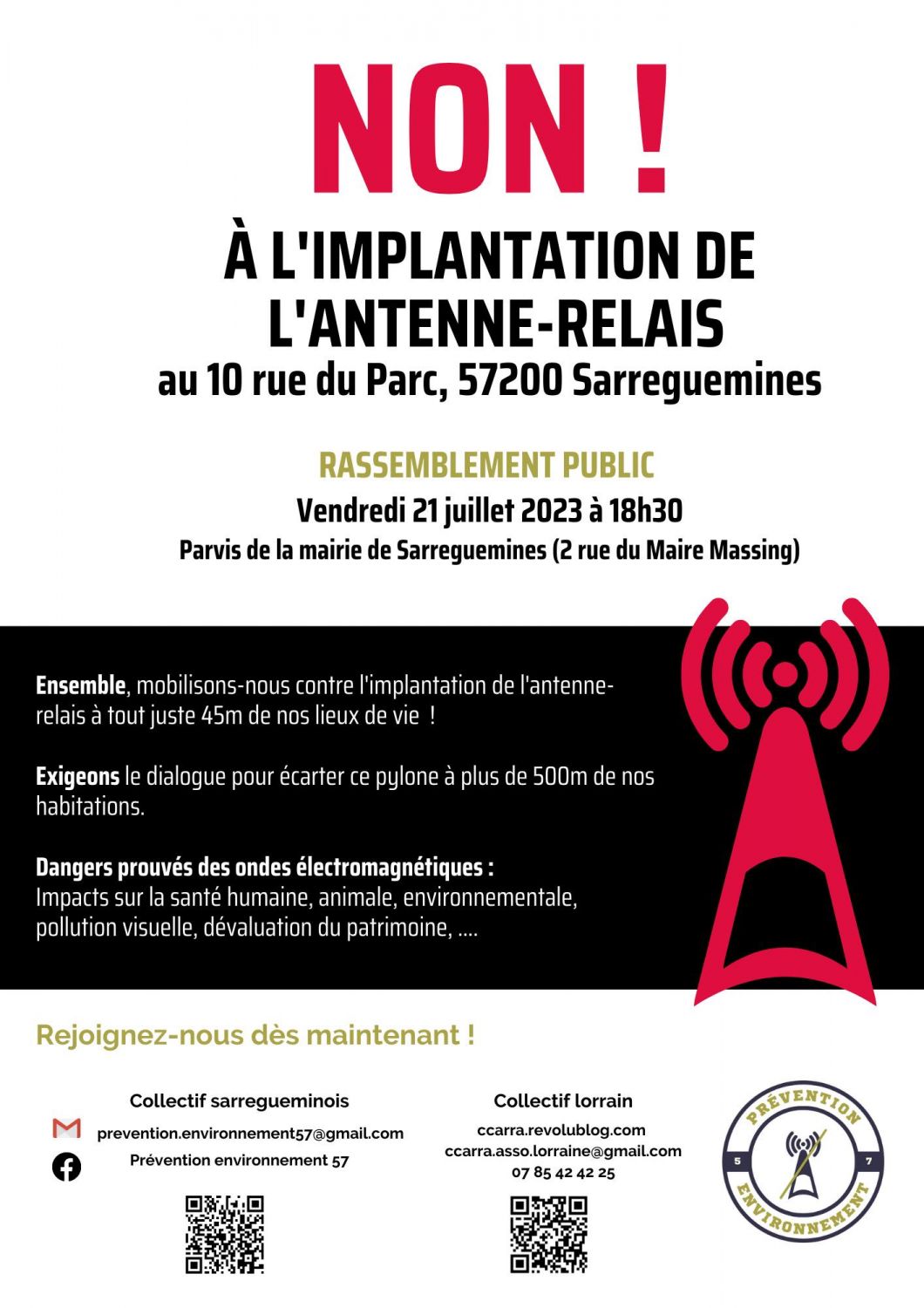 La pétition contre le projet de construction d’un pylône 5G à Sarreguemines a déjà récolté plus de 14 000 signatures