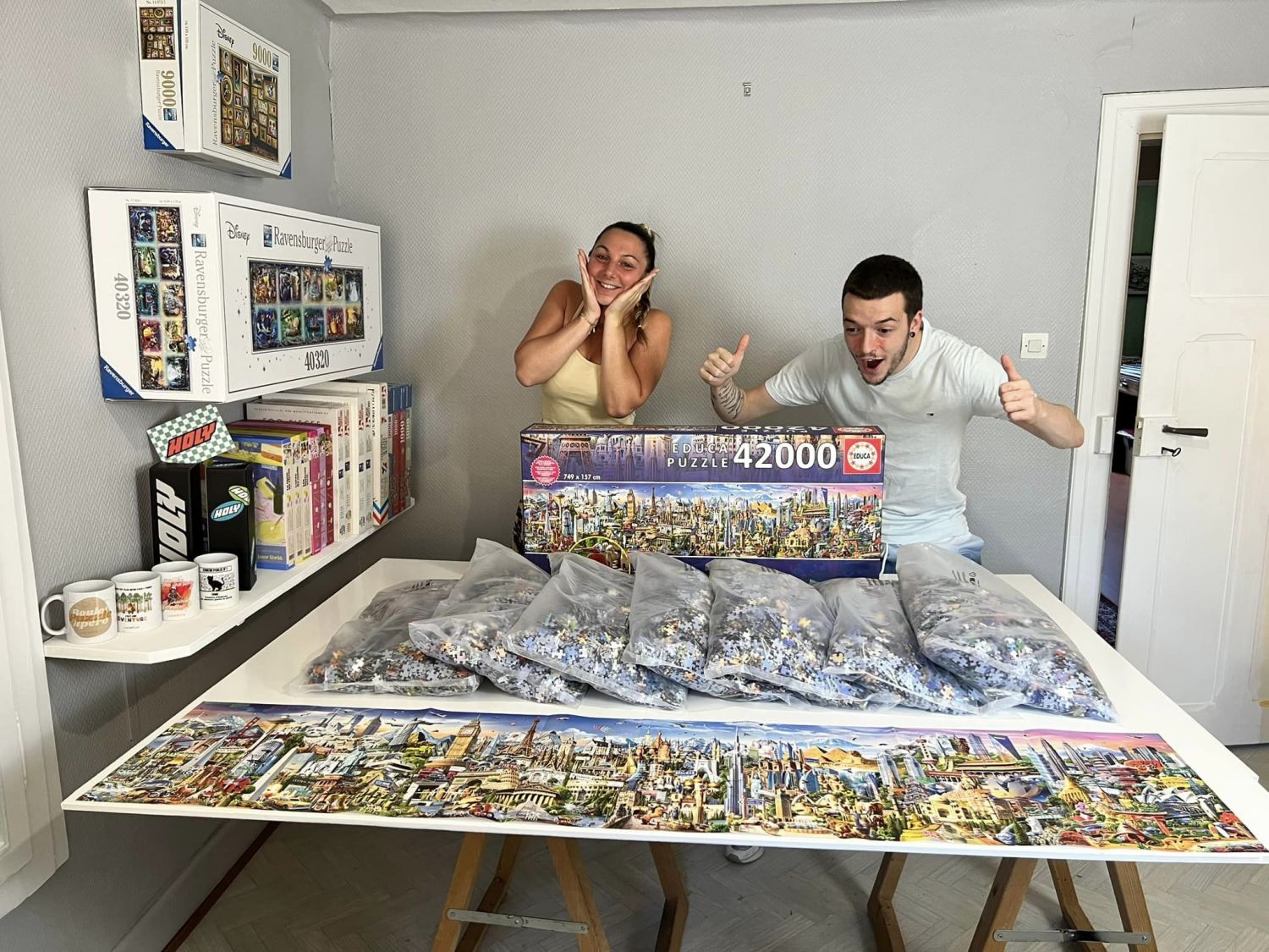 Nouveau défi pour Eric et Laura, les deux influenceurs puzzle de Waldhambach