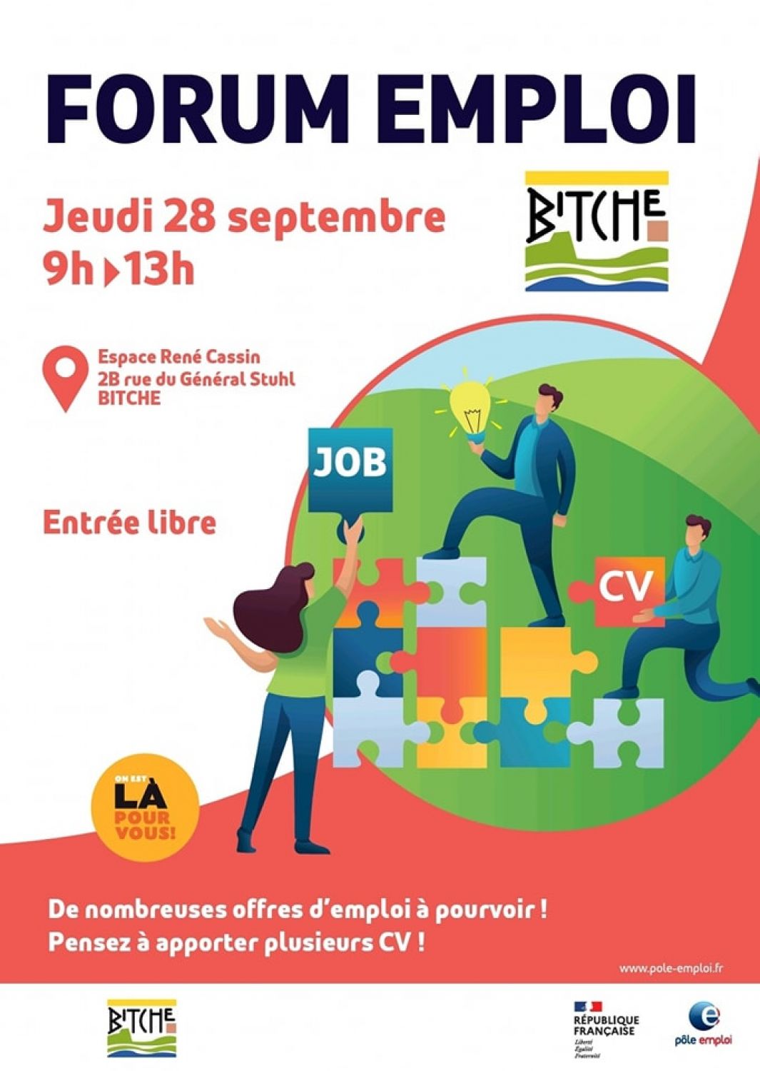 Un forum emploi a lieu ce matin à Bitche