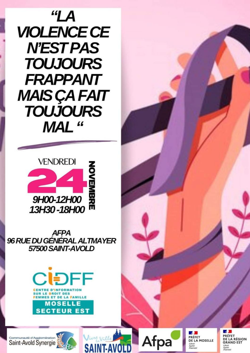 Le CIDFF organise une journée de lutte contre les violences faites aux femmes
