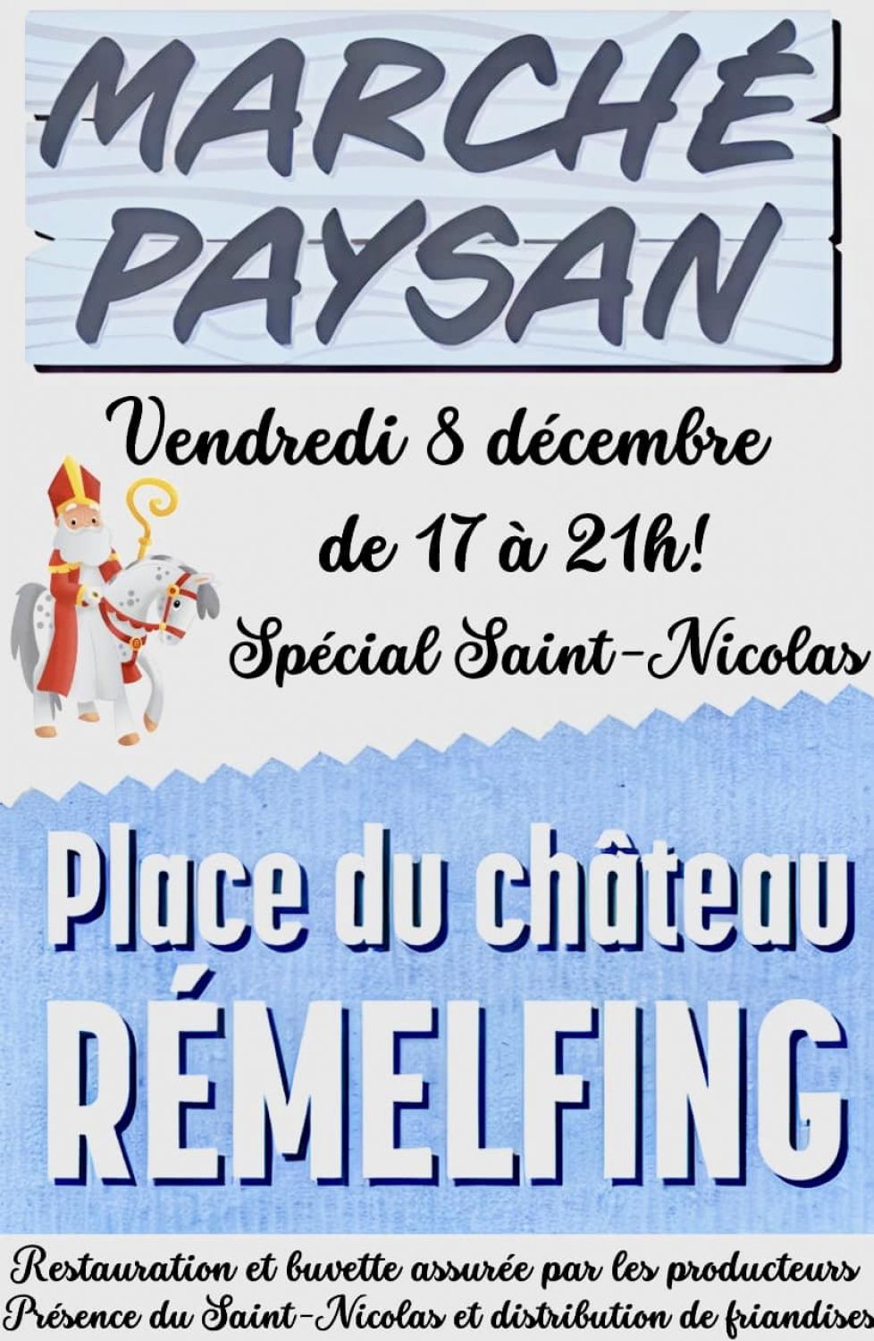 Un marché paysan spécial Saint-Nicolas est organisé ce vendredi à Rémelfing