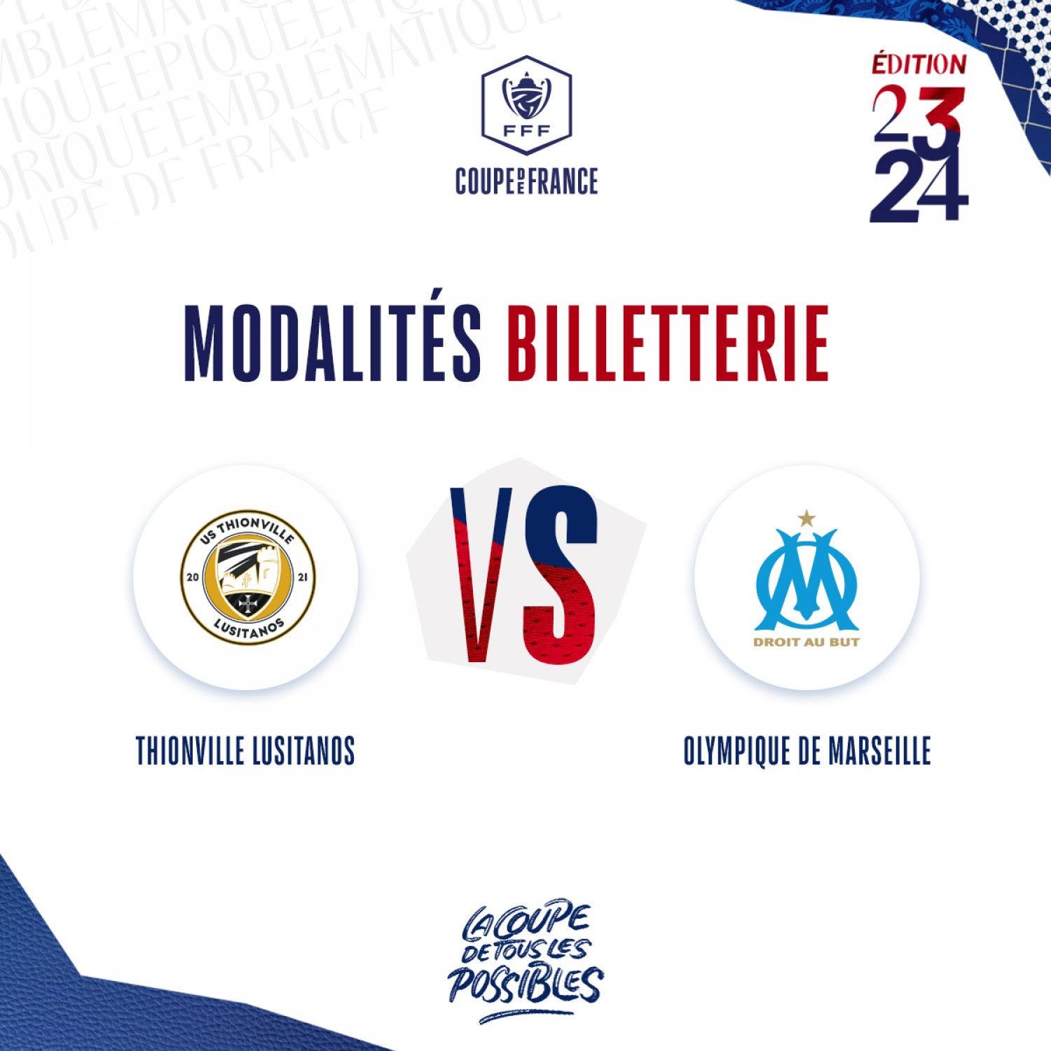 La billetterie du match Thionville Lusitanos – Olympique de Marseille ouvre ce jeudi matin