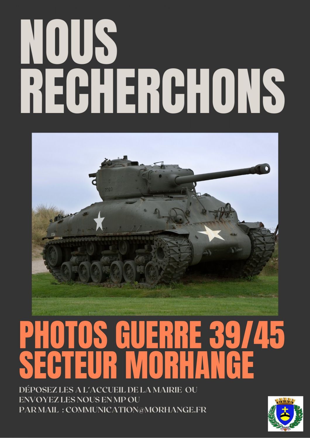 La Ville de Morhange recherche des photos personnelles de la Seconde Guerre mondiale