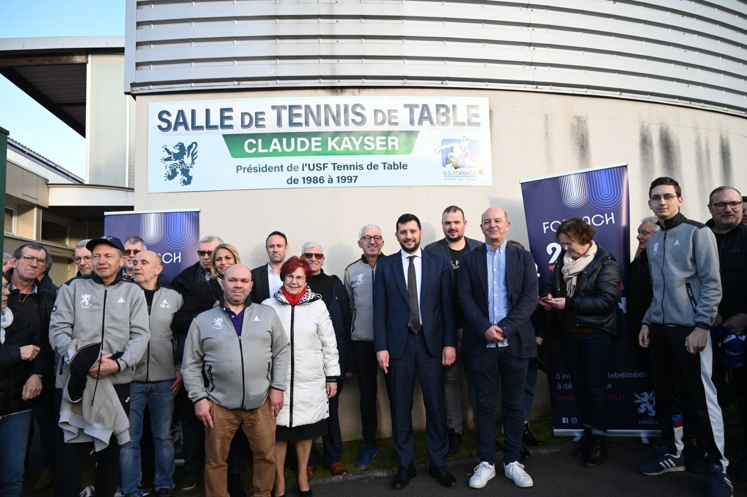 La salle de tennis de table de Forbach a désormais un nom
