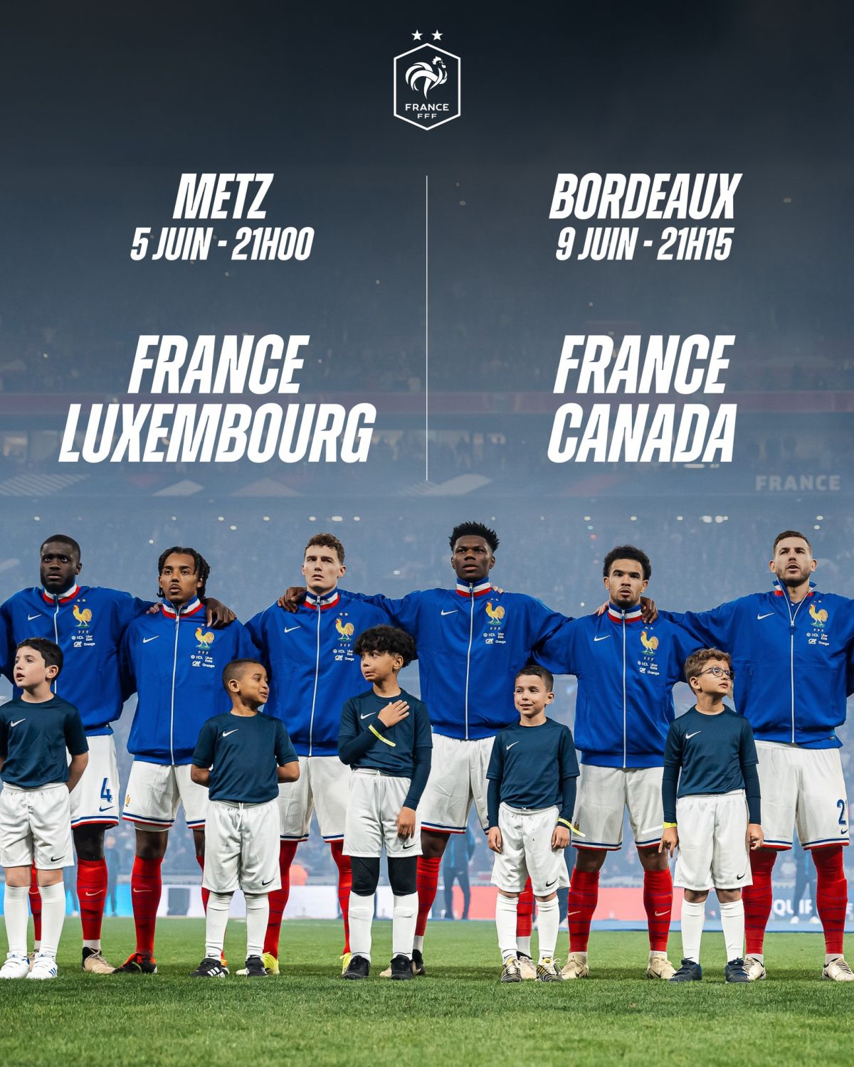 L’équipe de France de foot affrontera le Luxembourg à Metz en juin prochain