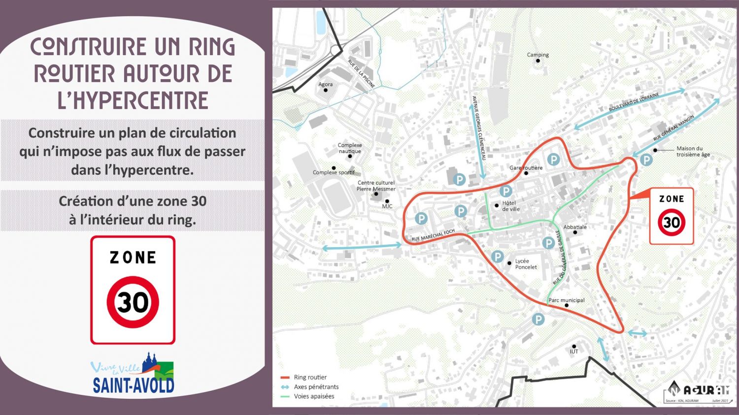 Dès ce mercredi, vous ne pouvez plus dépasser les 30km/h au centre-ville de Saint-Avold