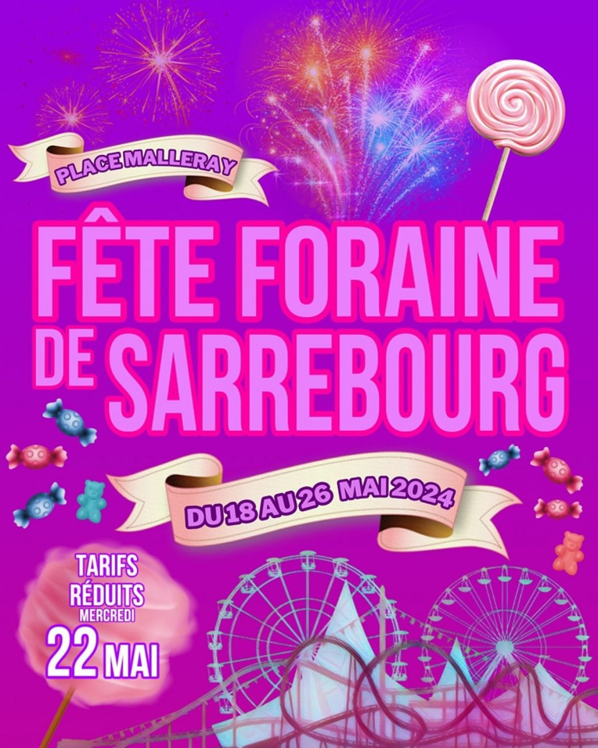 La fête foraine s’installe sur la place Malleray à Sarrebourg