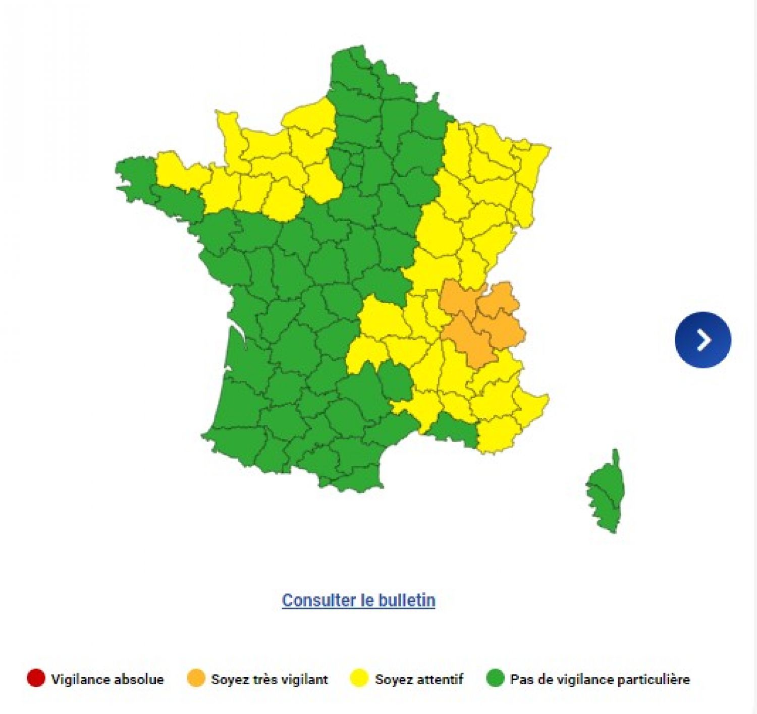 La Moselle et le Bas-Rhin sont encore une fois en vigilance jaune aux orages
