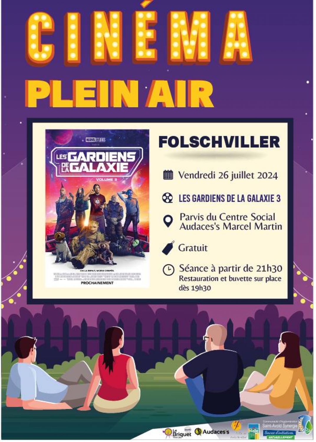 Du cinéma en plein air est prévu ce week-end