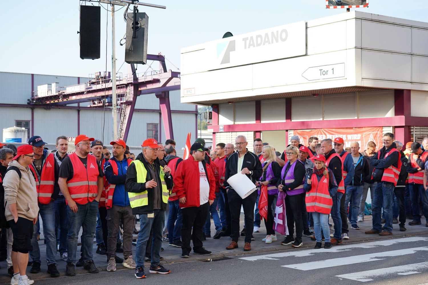 Une grève illimitée est en cours chez Tadano à Zweibrücken