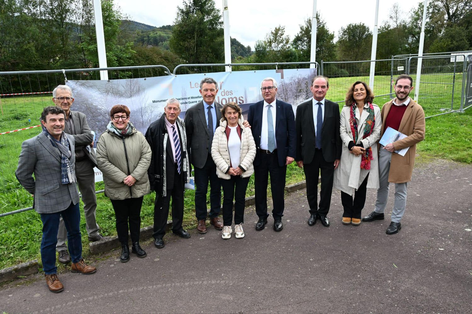 La première pierre du Mur des Noms a été dévoilée à Schirmeck