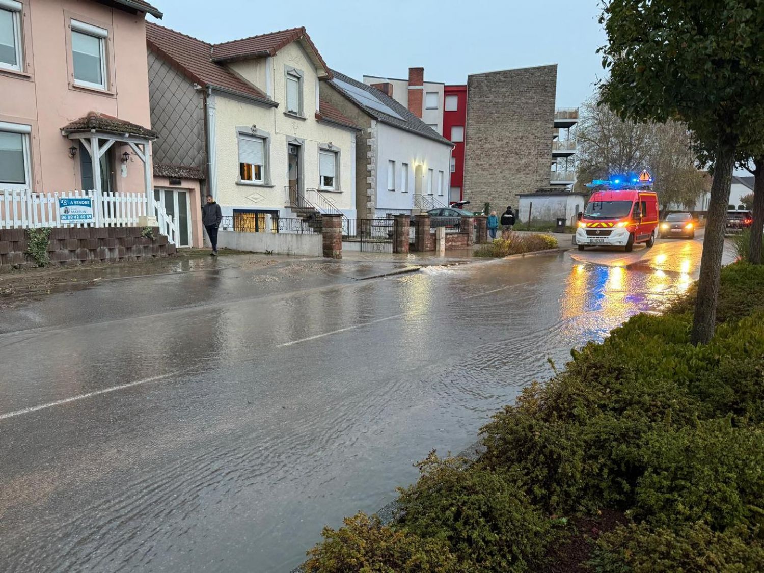 Ce matin quelques habitants de Sarralbe avaient presque les pieds dans l’eau