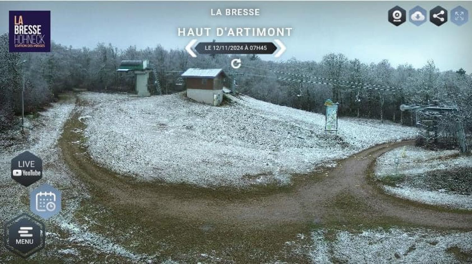 Les premiers flocons de neige ont fait leur apparition sur les crêtes vosgiennes