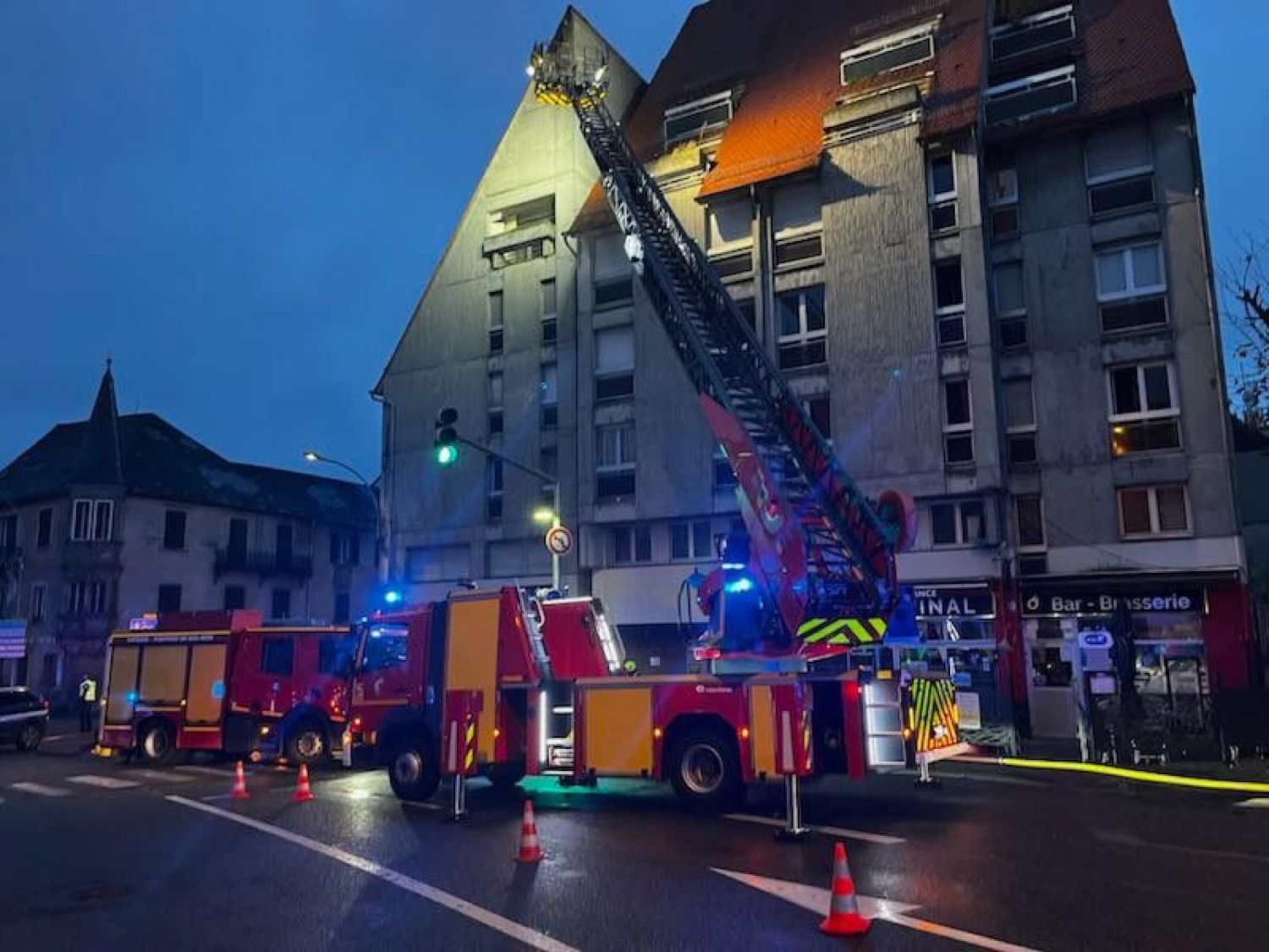 Un incendie a eu lieu hier après-midi dans un immeuble à Saverne