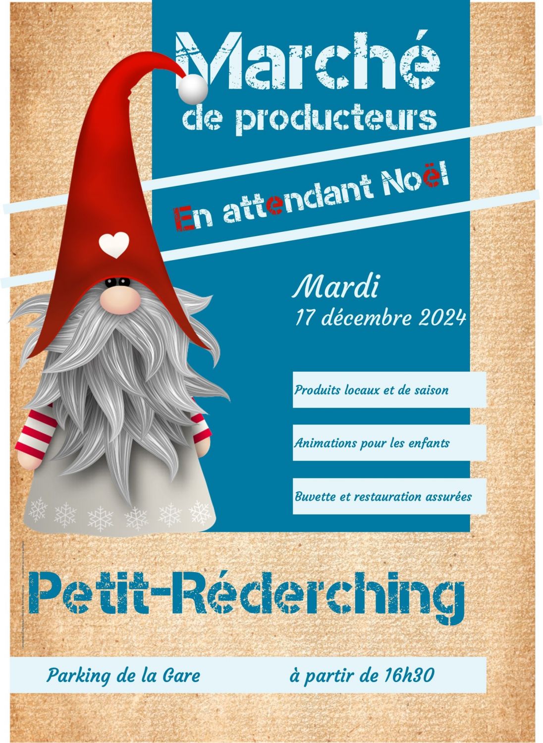 Un marché des producteurs « en attendant Noël » est proposé à Petit-Réderching aujourd’hui