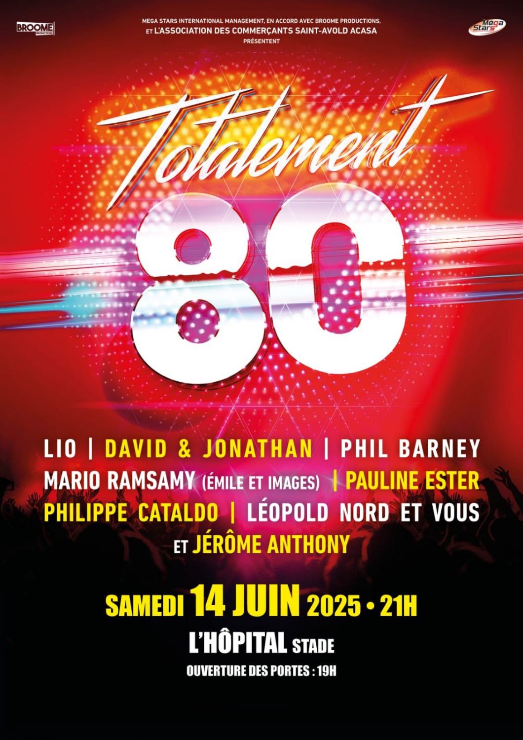Le concert Totalement 80 de l’association des commerçants de Saint-Avold change de date et de lieu