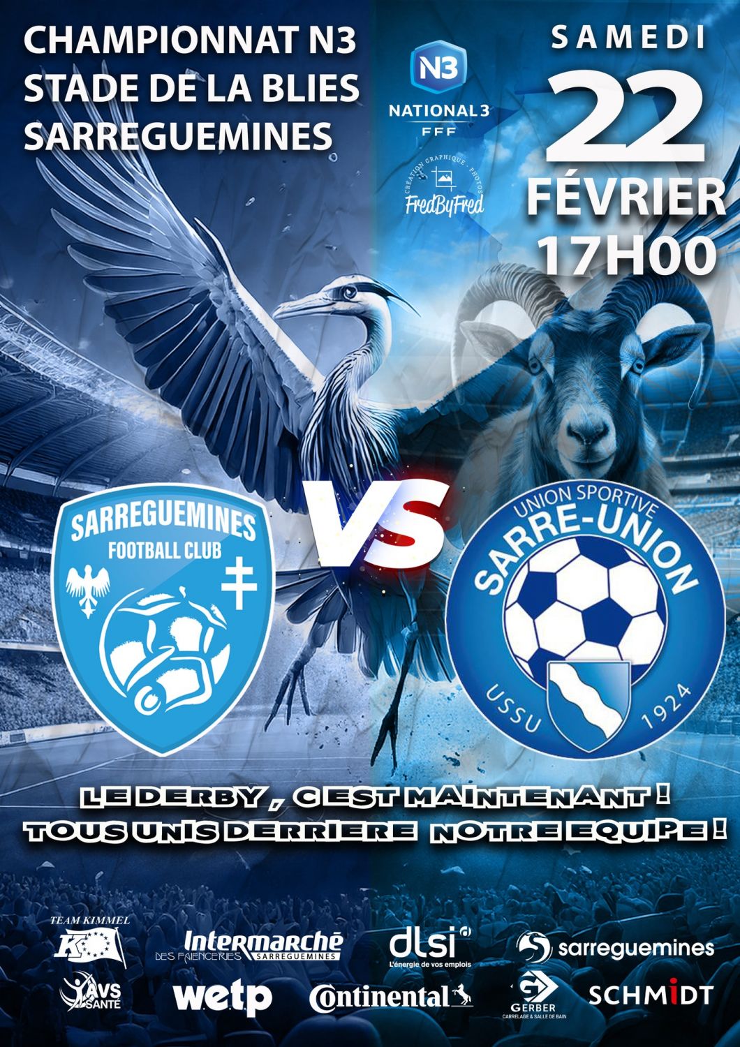 A vos pronostics pour le derby qui opposera Sarreguemines à Sarre-Union ce samedi