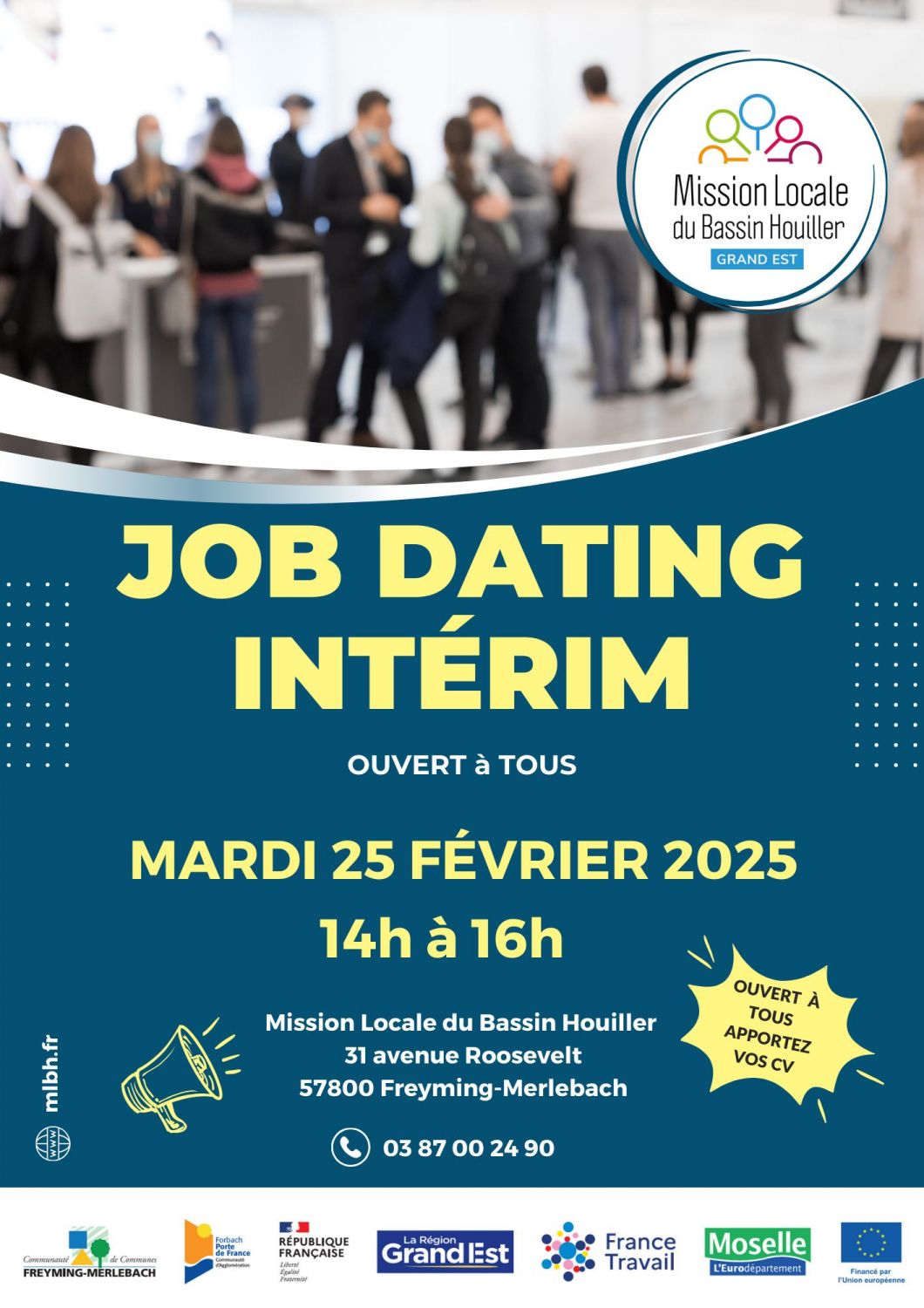 La mission locale du Bassin-Houiller organise un job dating intérim mardi