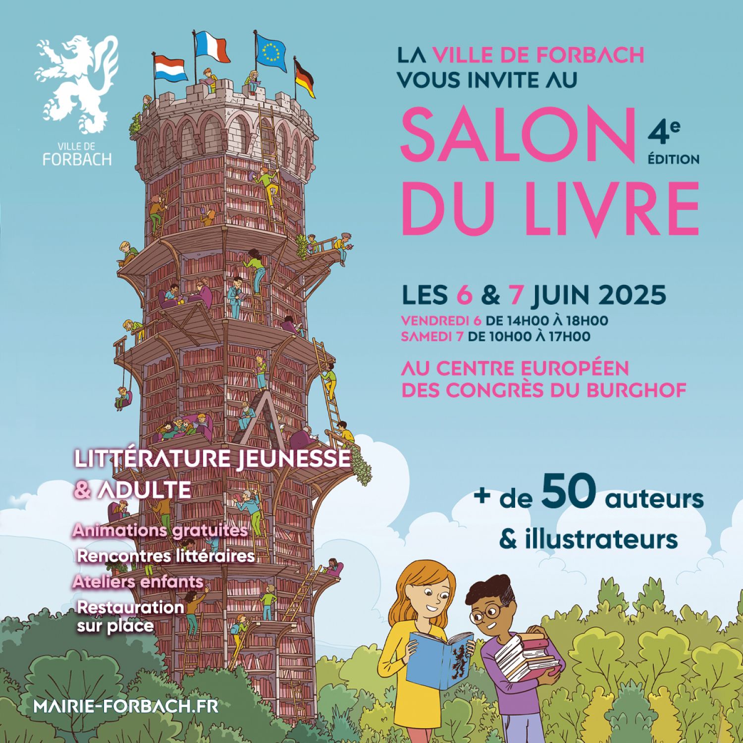 La 4ème édition du salon du livre se tient ce week-end à Forbach