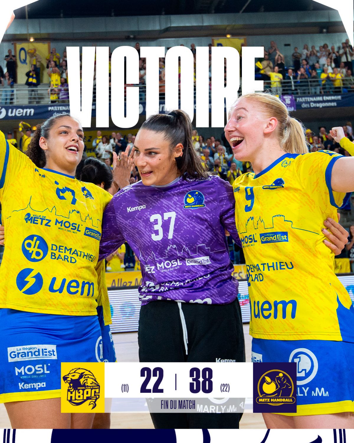 Dernier match de la saison à domicile pour Metz Handball