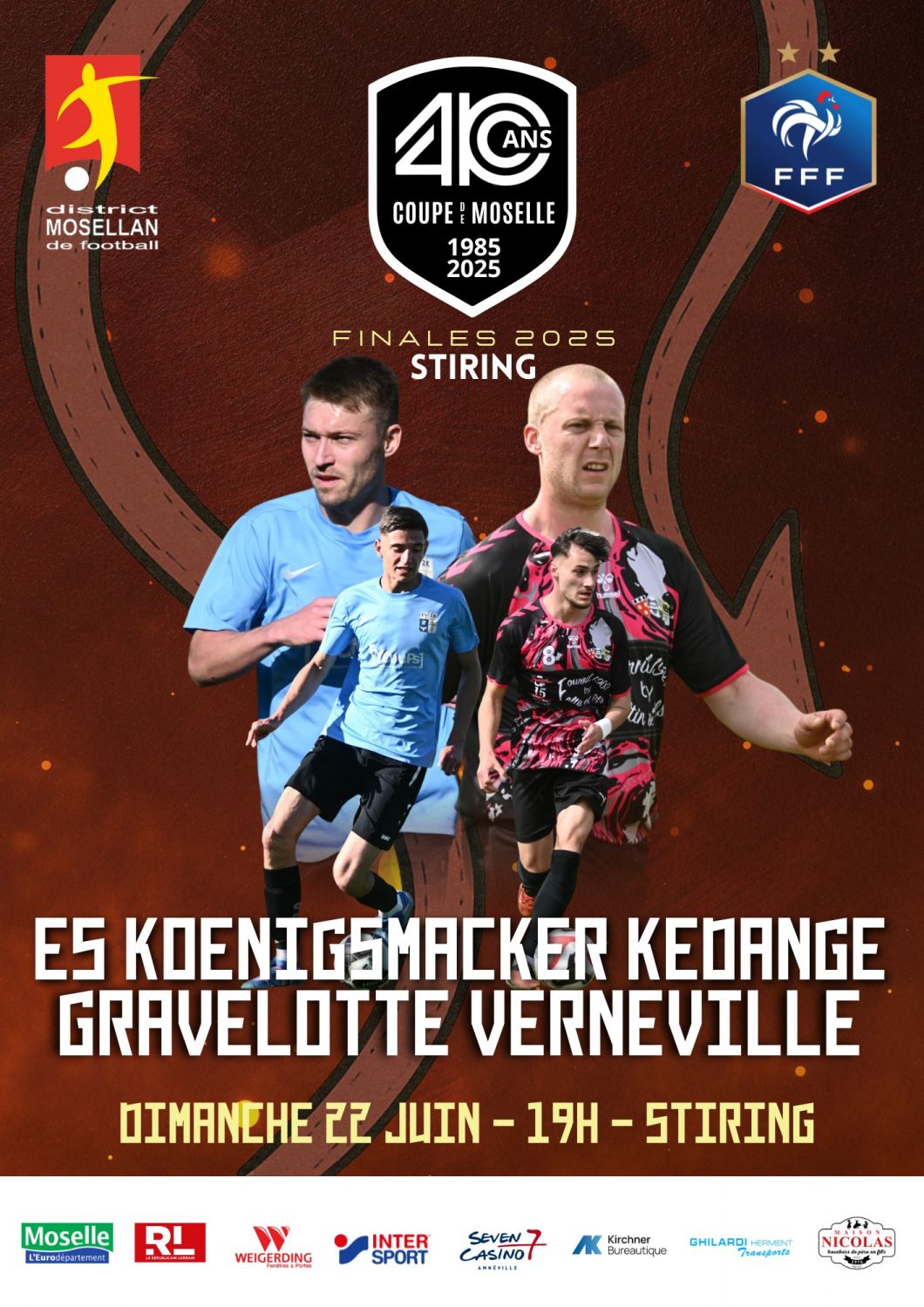 Les amateurs de foot ont rendez-vous à Stiring-Wendel ce dimanche