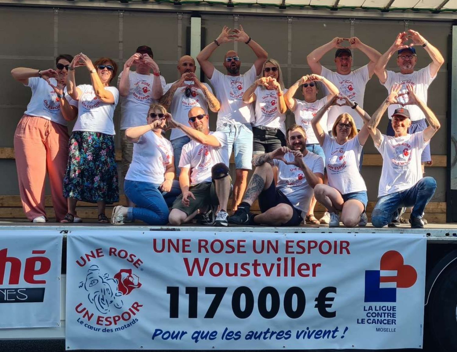 117 000€ c’est la somme astronomique récoltée par Une Rose, Un Espoir, secteur Woustviller cette année