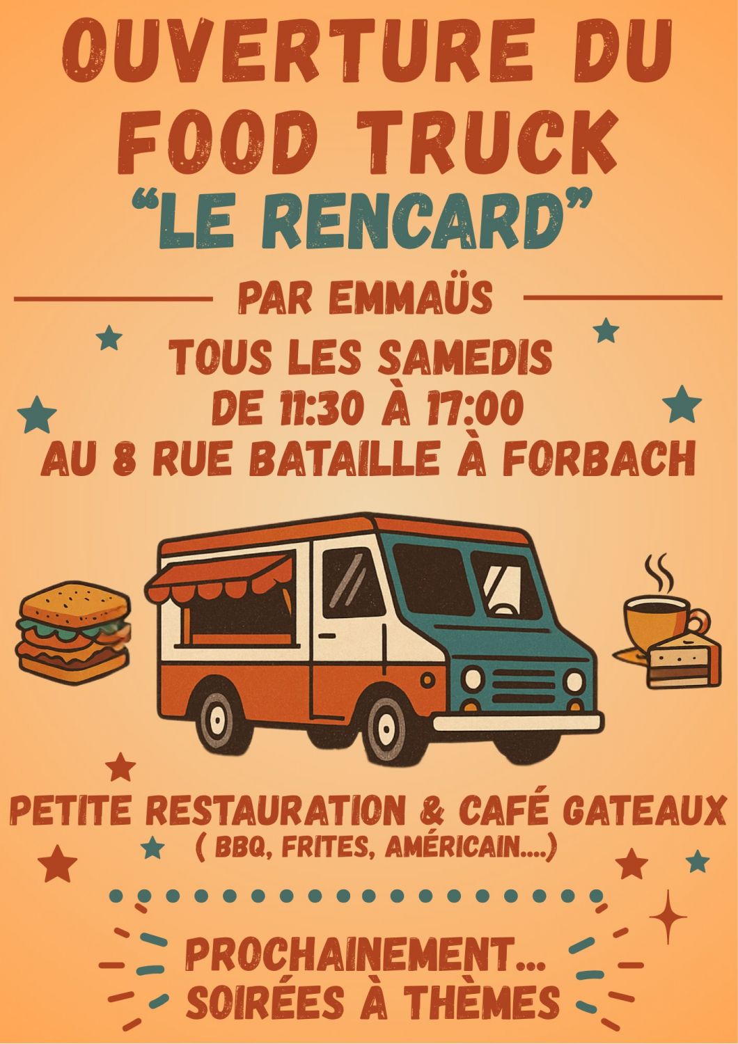 Le Foodtruck d’Emmaüs Forbach va renaître de ses cendres