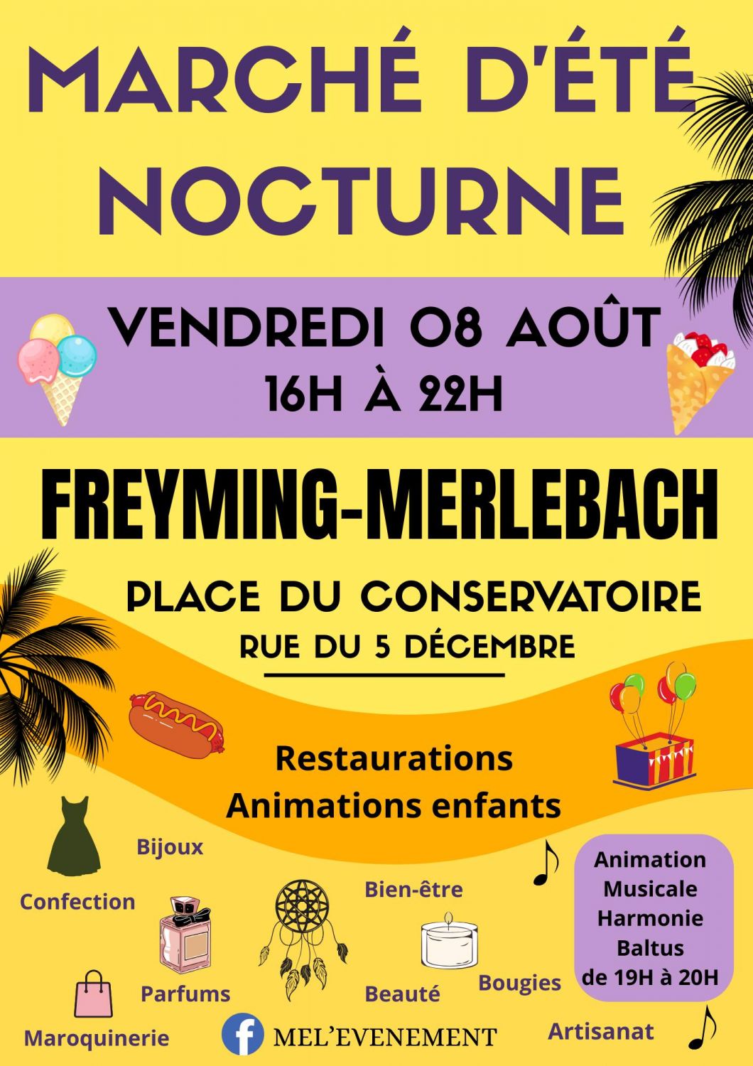Un marché d’été nocturne a lieu ce vendredi à Freyming-Merlebach