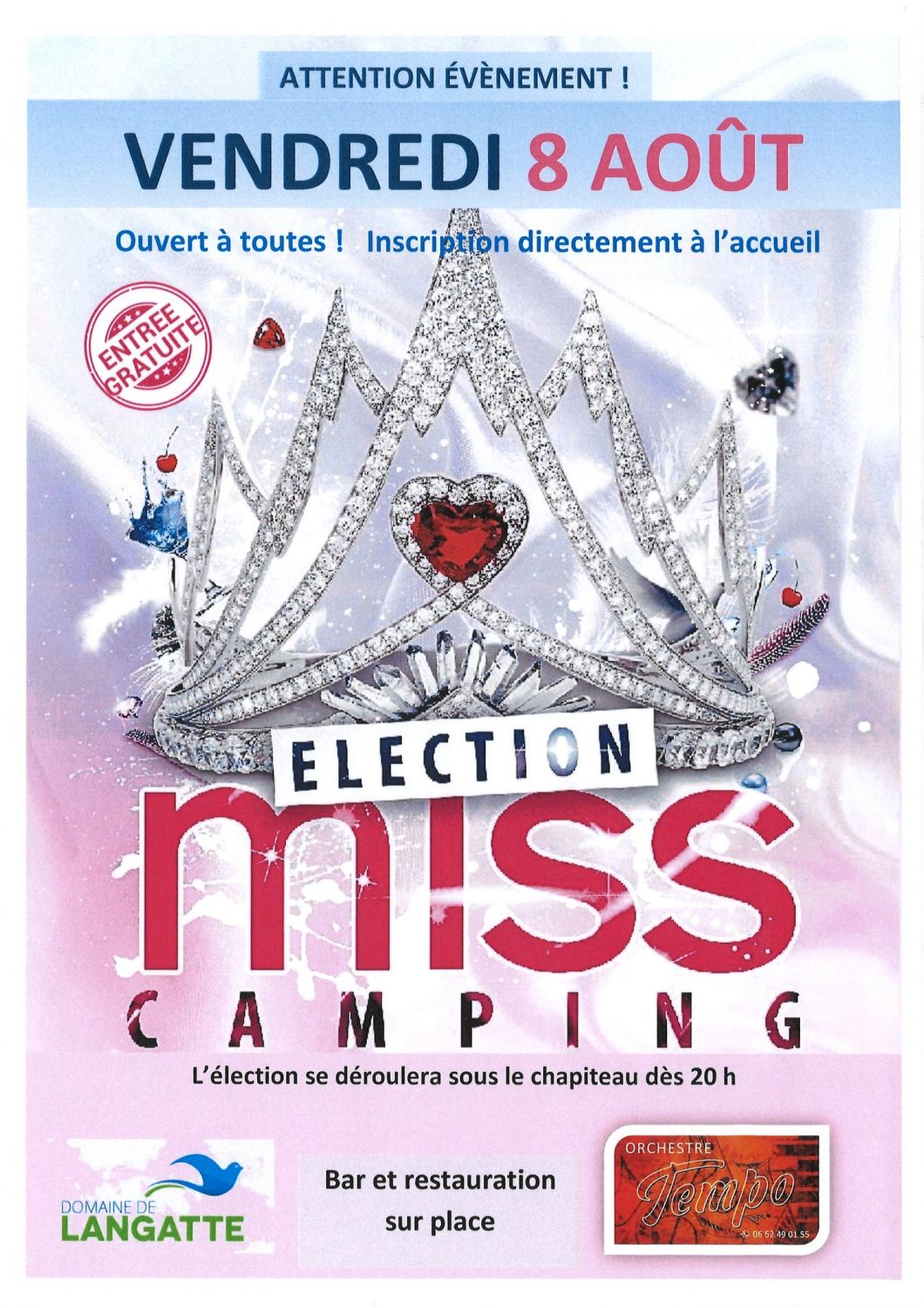 Le camping de Langatte, près de Sarrebourg, recherche sa prochaine Miss Camping