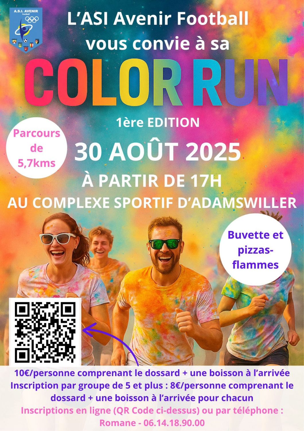L’ASI Avenir Football organise sa première Color Run