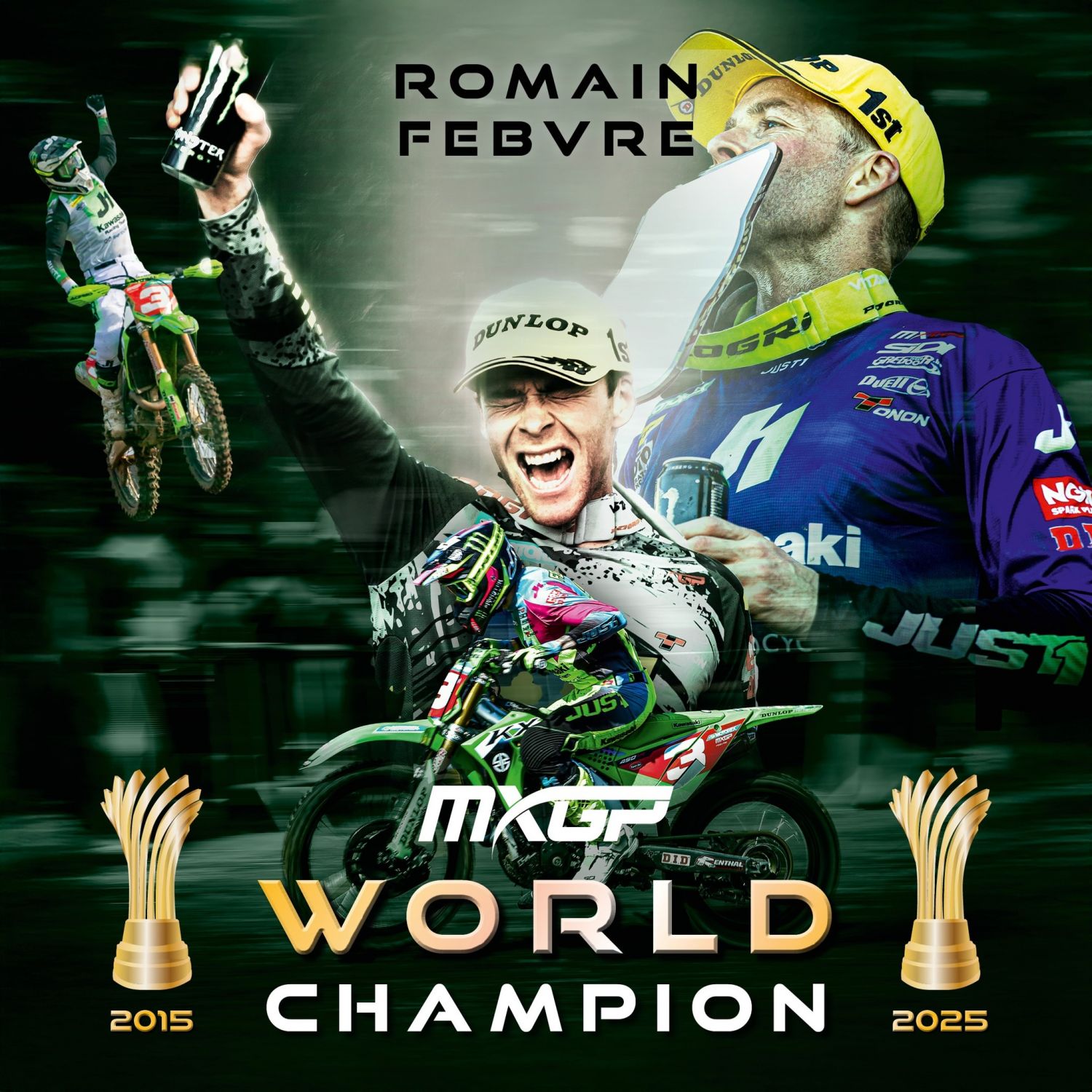 Romain Febvre a été sacré ce week-end champion du monde de motocross au Grand Prix d’Australie