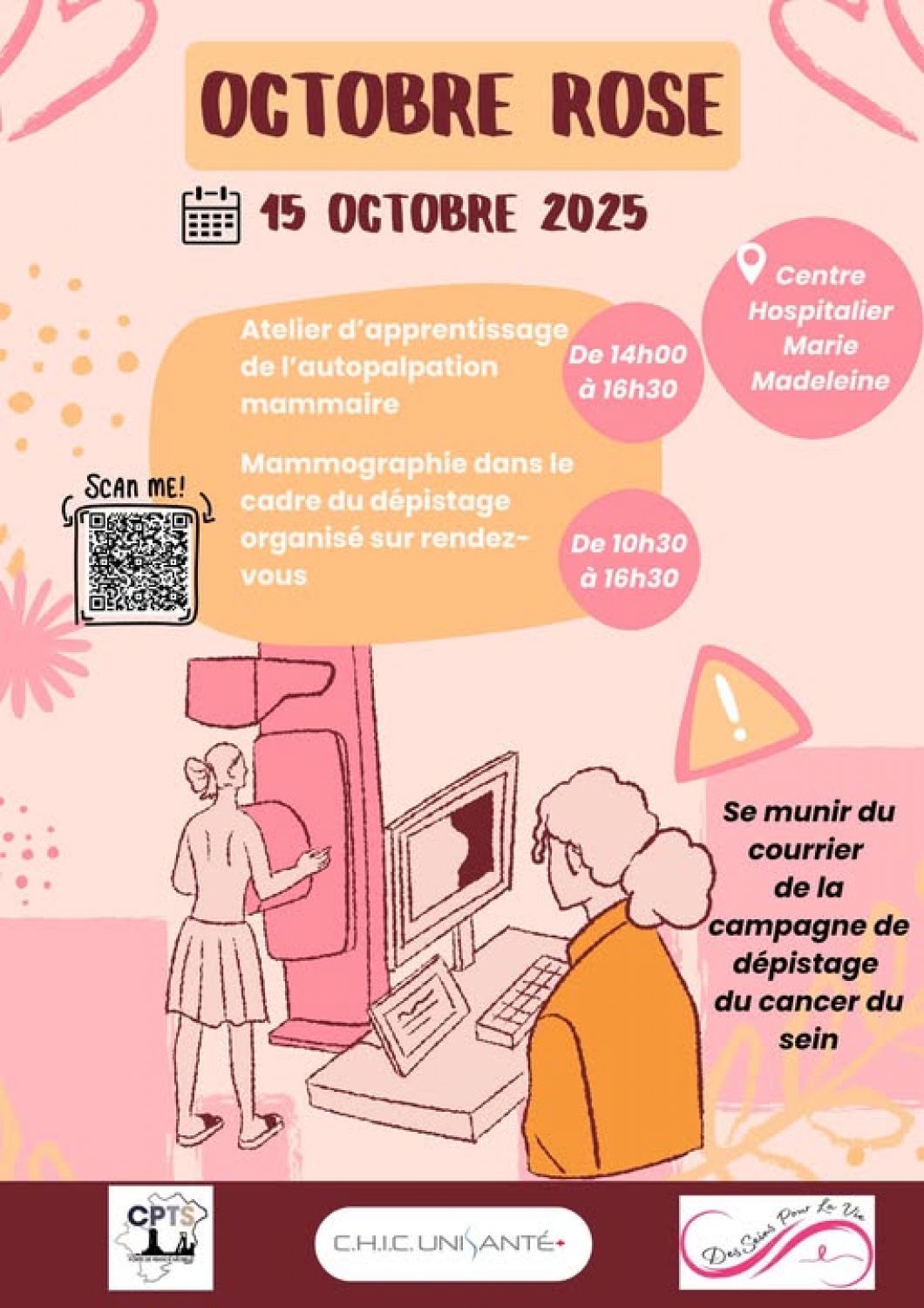 L’hôpital Marie-Madeleine de Forbach propose une journée dédiée à la prévention du cancer du sein